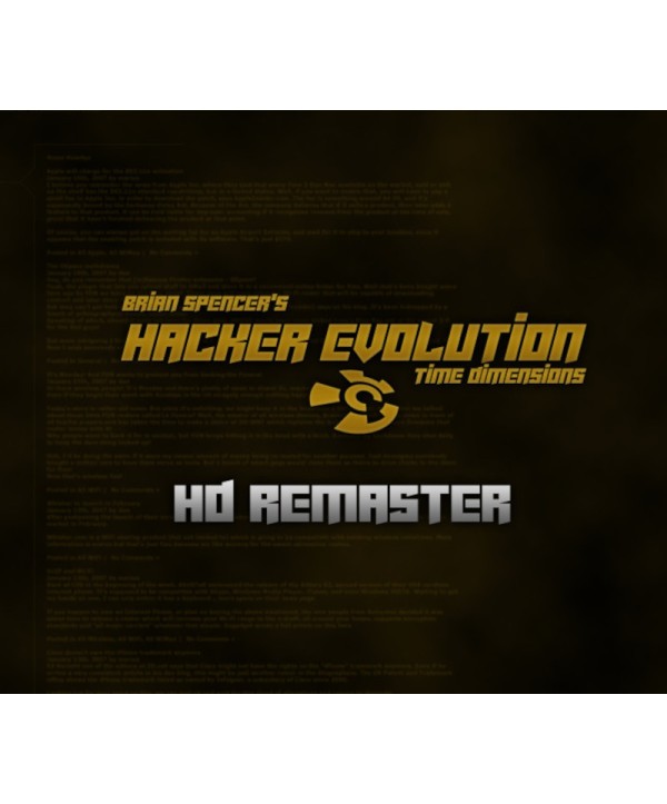 Hacker Evolution: 2019 HD Remaster Steam Key GLOBAL
